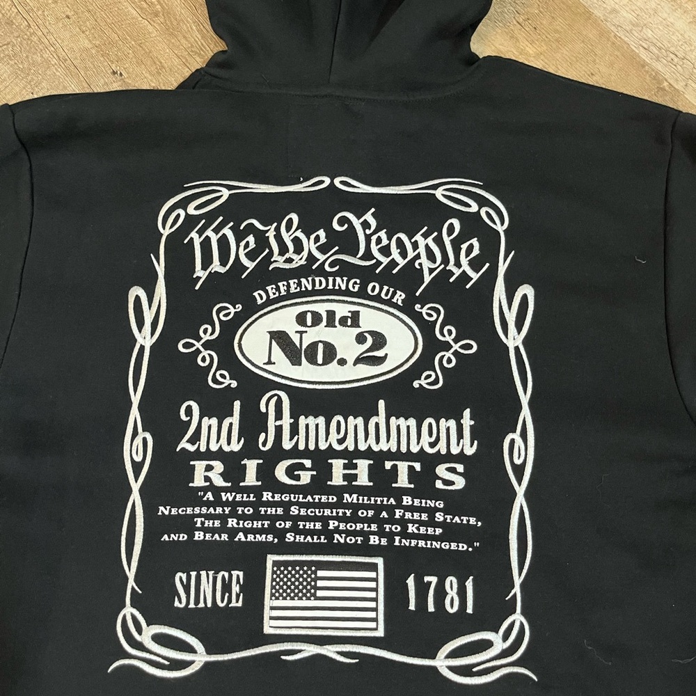 Black Hoodie with Graphic Print